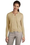 Port Authority® - Ladies Fine-Gauge Crewneck Cardigan Sweater. LSW280