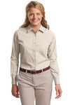 Ladies Long Sleeve Easy Care, Soil Resistant Shirt