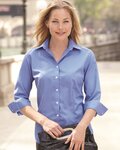 Women's Three-Quarter Sleeve Baby Twill Shirt