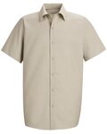 Men's Specialized Short Sleeve Pocketless Work Shirt