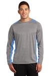 Long Sleeve Heather Colorblock Contender ™ Tee