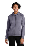 Women's Organic CVC Fleece Full Zip Hoodie