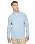 Men's CrownLux Performance® Clubhouse Micro-Stripe Quarter-Zip Pullover