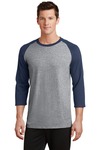 Core Blend 3/4 Sleeve Raglan Tee