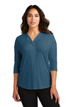 Women's Concept 3/4 Sleeve Soft Split Neck Top