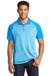 PosiCharge ® RacerMesh ® Raglan Heather Block Polo