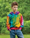 Youth Classic Fleece Tie-Dyed Hooded Sweatshirt