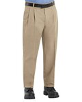 Men's Odd-Extended Sizes Pleated Twill Slacks