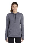 Women's PosiCharge ® Tri Blend Wicking Fleece Hooded Pullover