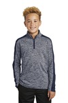 Youth PosiCharge ® Electric Heather Colorblock 1/4 Zip Pullover