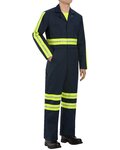 Men's Tall Enhanced Visibility Action Back Coverall