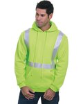 Unisex USA-Made Hi-Visibility Hooded Sweatshirt