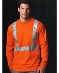Unisex USA-Made High Visibility Long Sleeve Pocket T-Shirt