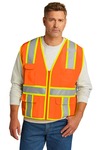 Ansi 107 Class 2 Surveyor Zippered Two Tone Vest