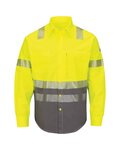 Men's Hi-Visibility Color Block Uniform Shirt - EXCEL FR® ComforTouch® - 7 oz.