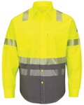 Men's Tall Hi-Visibility Color Block Uniform Shirt - EXCEL FR® ComforTouch® - 7 oz.