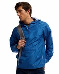 Men's Range Hooded Packable Quarter-Zip Jacket