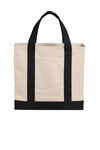 Cotton Canvas Two Tone Tote