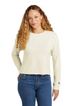 Women's Tri Blend Fleece Crop Crew