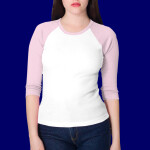 4353 Baby Rib 3/4 Sleeve Raglan