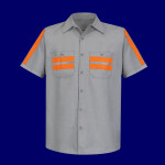 Men's Enhanced Visibility Industrial Work Shirt
