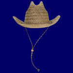 OTTO CAP Straw Cowboy Hat w/Adjustable Cord