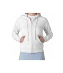 Ladies Hoodie (Bella 7007w White)