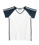 V-Neck With Color Strip Sleeves